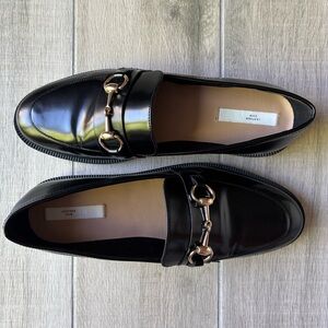 Black Leather Loafers